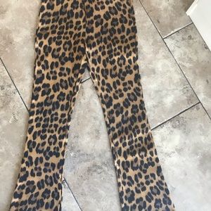 Animal print stretch pants for girls size 7-8